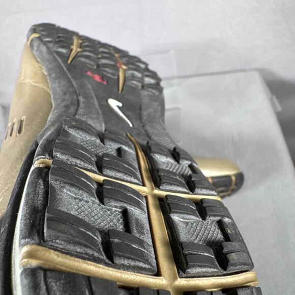 Vintage Gold Nike Air Sport Performance Shoes Womens 8 Golf Traction 314918-701 - Picture 9 of 12